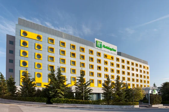 I will be staying in this funny looking Holiday Inn that near Athens Airport 4 different times: The nights of 7 July, 9 July, 15 July and 19 July.